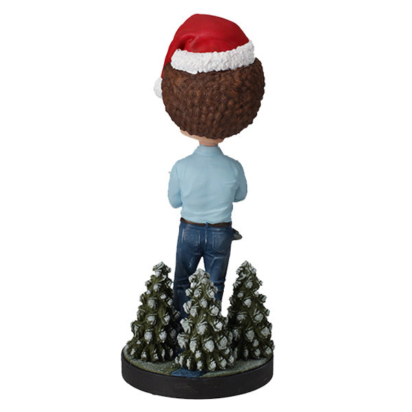 Holiday Bob Ross Bobblehead