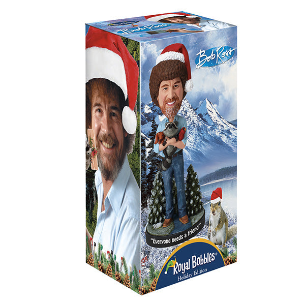 Holiday Bob Ross Bobblehead