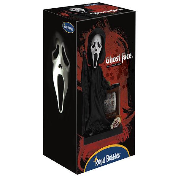 Boxed product featuring a ghost face design with 'Royal Bobbles' branding.