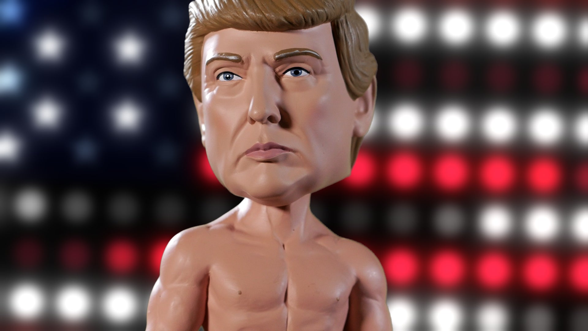 Video of the Donald Trump Boxer Bobblehead showcasing detail