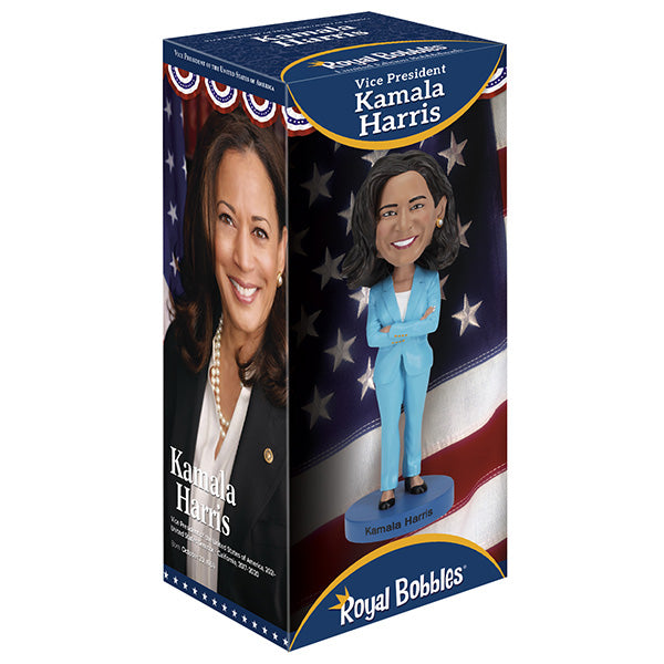 Bobblehead of Kamala Harris Box